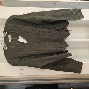 Cable Knit Bowtie Sweater